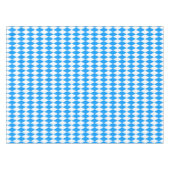 Nappe Arlequin bleu blanc Diamants Checkers Design (Devant (Horizontal))