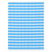 Nappe Arlequin bleu blanc Diamants Checkers Design (Devant)