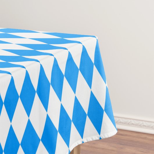 Nappe Arlequin bleu blanc Diamants Checkers Design