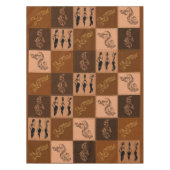 Nappe Arôme de café. Patchwork. (Devant)