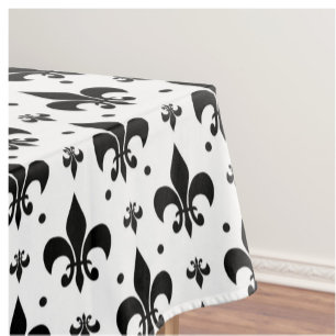 Nappe Arrière - plan blanc Fleur-de-lis Motif design