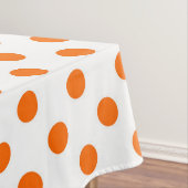 Nappe Arrière - plan blanc Pois orange (In Situ)