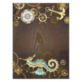 Nappe Arrière - plan en bois avec cheval de mer mécaniqu (Devant)