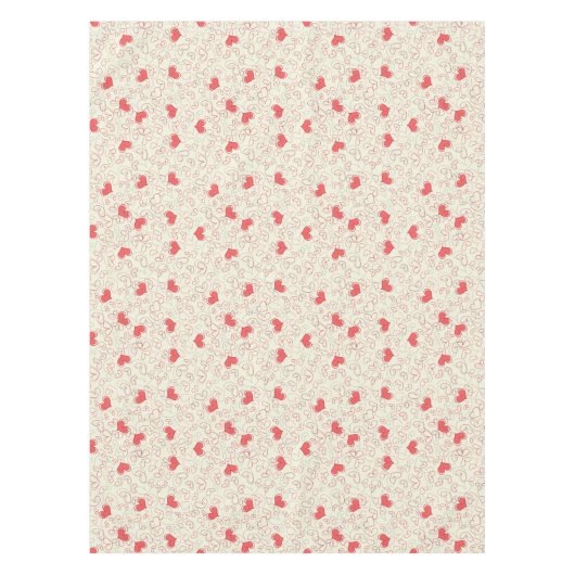 Nappe Arrière - plan mignon de coeurs (Devant)