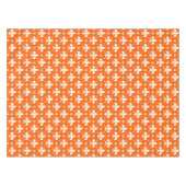 Nappe Arrière - plan orange Fleur-de-lis Motif Design (Devant (Horizontal))