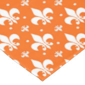 Nappe Arrière - plan orange Fleur-de-lis Motif Design (Angle)