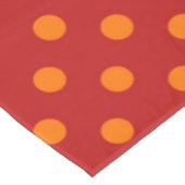 Nappe Arrière - plan rouge Orange Pois Design (Angle)