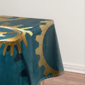 Nappe Arrière - plan turquoise à vapeur avec Gears (In Situ)