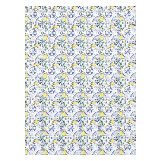 Nappe Arrondi, orné, tuile espagnole, méditerranéenne, c (Devant)