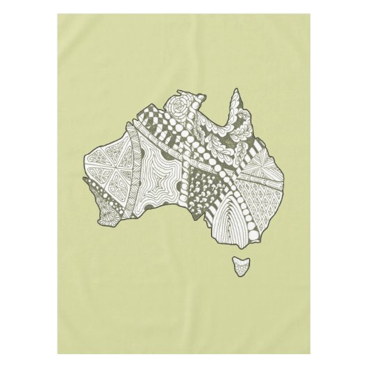 Nappe Art carte australien (Devant)