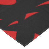 Nappe Art contemporain Rouge / Noir (Angle)