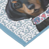 Nappe Art de Noël Dachshund (Angle)