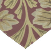 Nappe Art de vigne rouge vert William Morris (Angle)