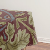 Nappe Art de vigne rouge vert William Morris (In Situ)