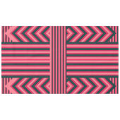 Nappe Art Déco Charcoal Pink Abstrait Elegant Motif (Devant (Horizontal))