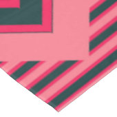 Nappe Art Déco Charcoal Pink Abstrait Elegant Motif (Angle)