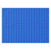 Nappe Art Déco Métallo Géométrique - Bleu Cobalt (Devant (Horizontal))