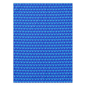 Nappe Art Déco Métallo Géométrique - Bleu Cobalt (Devant)