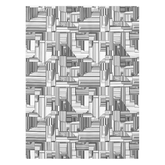 Nappe Art déco noir et blanc (Devant)