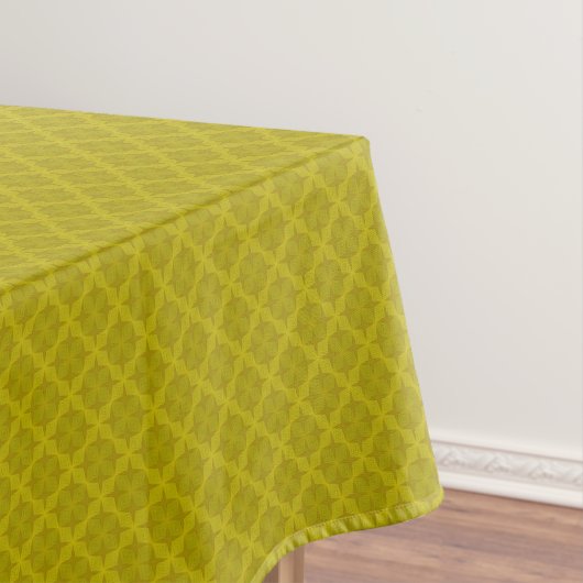 Nappe Art déco olive verte géométrique (In Situ)