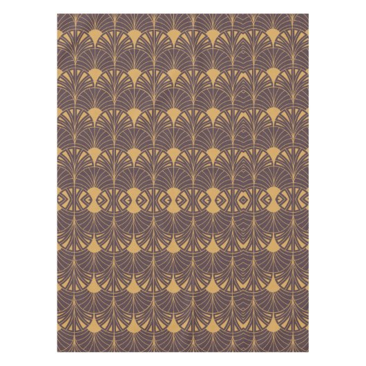 Nappe Art Deco pattern with fan-shaped motifs  (Devant)