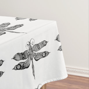 Nappe Art fantaisie de griffonnage de libellule