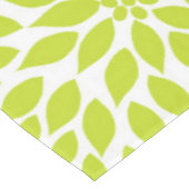 Nappe Art floral de dahlia gris vert Chartreuse (Angle)