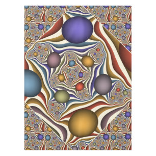Nappe Art fractal abstrait moderne et coloré qui s'envol
