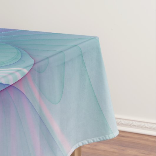 Nappe Art Fractal Abstrait rose bleu turquoise (In Situ)