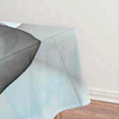 Nappe Art fractal moderne gris anthracite abstrait bleu (In Situ)