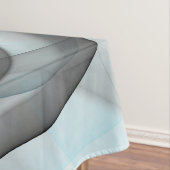Nappe Art fractal moderne gris anthracite abstrait bleu (In Situ)