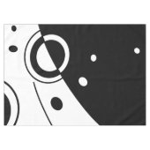 Nappe Art géométrique Abstrait noir et blanc (Devant (Horizontal))