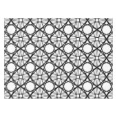 Nappe Art géométrique noir et blanc (Devant (Horizontal))