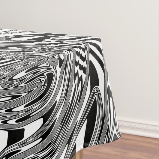 Nappe Art géométrique noir et blanc 12 (In Situ)