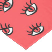 Nappe Art gothique d'Halloween - Yeux Éffrayants à main  (Angle)