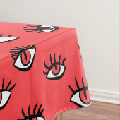 Nappe Art gothique d'Halloween - Yeux Éffrayants à main  (In Situ)