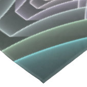Nappe Art graphique géométrique fractal sarcelle moderne (Angle)