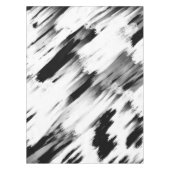 Nappe Art moderne Abstrait noir blanc brossé (Devant)