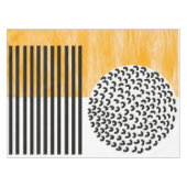 Nappe Art moderne du milieu du siècle orange et noir (Devant (Horizontal))