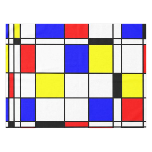 Nappe Art moderne Mondrian Abstrait (Devant (Horizontal))