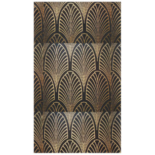 Nappe Art nouveau, art déco, ventilateur motif, bronze, 