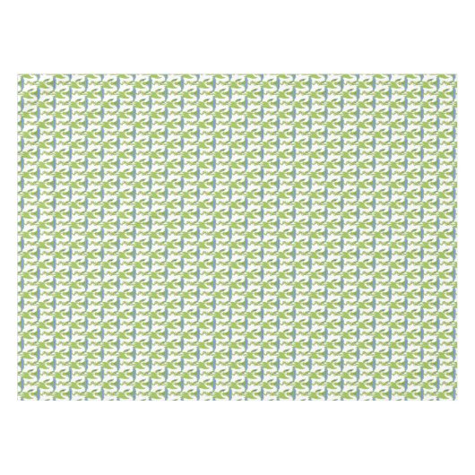 Nappe Art Nouveau bleu Ipomoea papier peint fleuri damé (Devant (Horizontal))