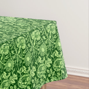 Nappe Art Nouveau Carnation Damask, Forest Green