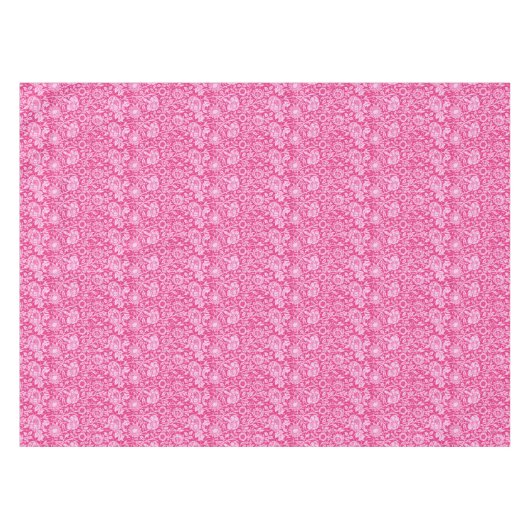 Nappe Art Nouveau Carnation Damask, Fuchsia rose (Devant (Horizontal))