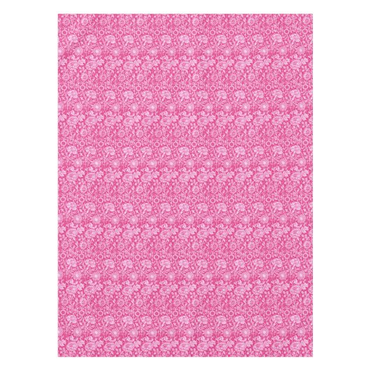 Nappe Art Nouveau Carnation Damask, Fuchsia rose (Devant)