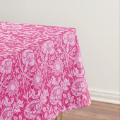 Nappe Art Nouveau Carnation Damask, Fuchsia rose (In Situ)