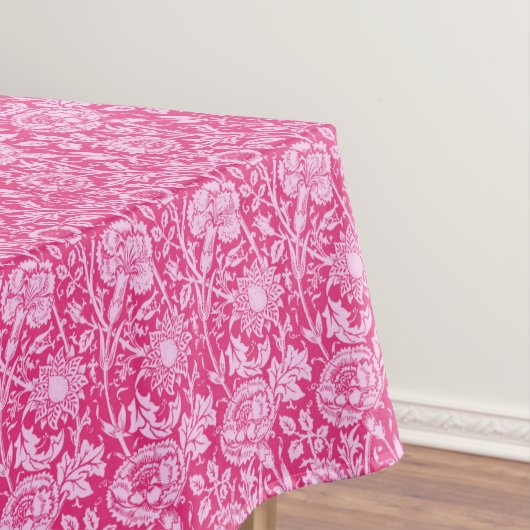 Nappe Art Nouveau Carnation Damask, Fuchsia rose (In Situ)
