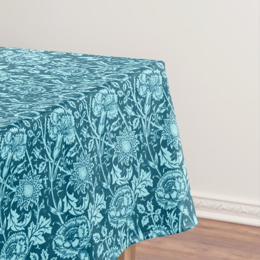 Nappe Art nouveau Carnation Damask, Indigo et Sky Blue (In Situ)