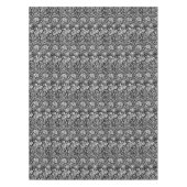 Nappe Art nouveau Carnation Damask, noir et blanc (Devant)