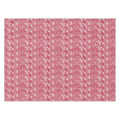 Nappe Art Nouveau Carnation Damask, rouge et blanc (Devant (Horizontal))